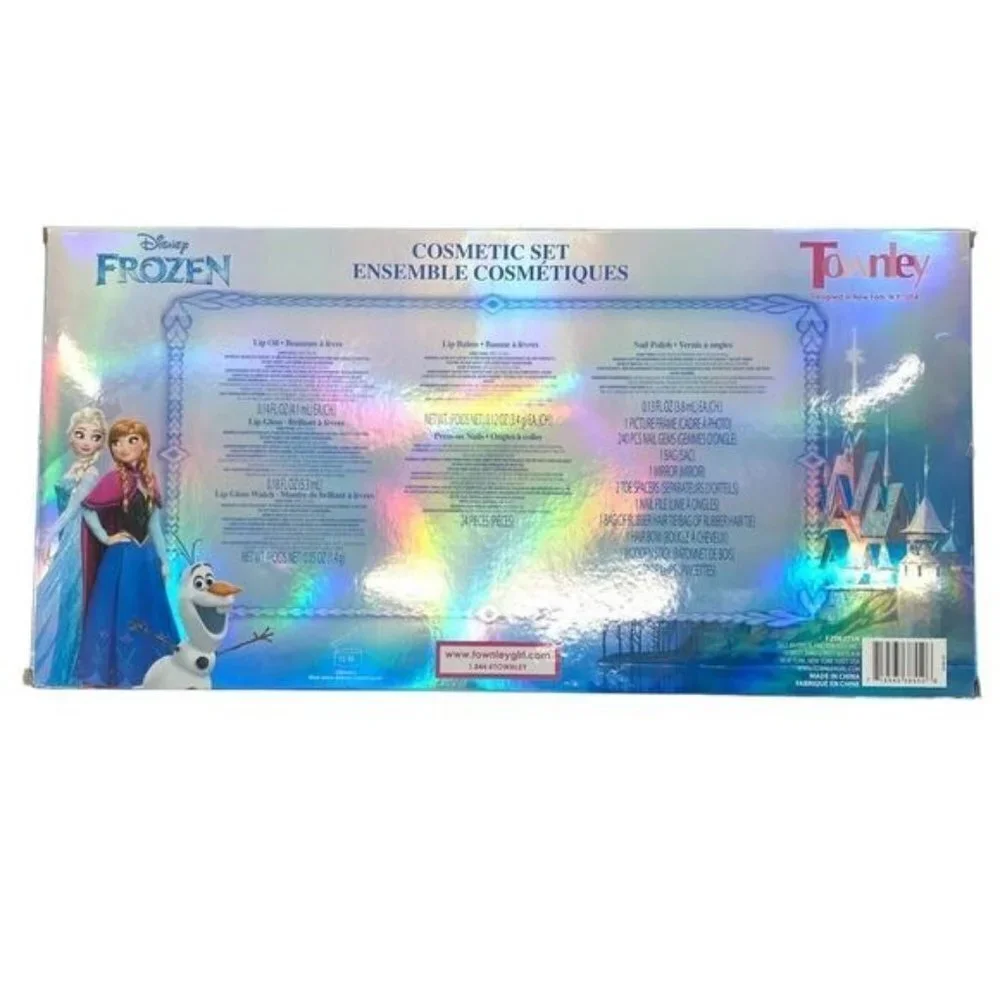 Disney Frozen Deluxe Girl’s Cosmetic Beauty Nail Hair Gift Set w/ Elsa Mirror